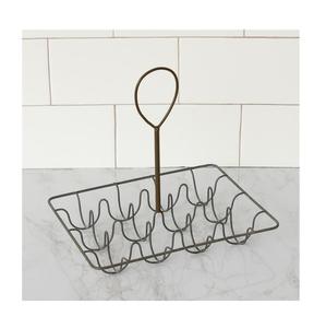 Iron <b>Egg</b> Holder with High Quality Vintage Design Sustainable Multifunction Storage for Home Kitchen and Restaurant Tabletop - Product Image 3