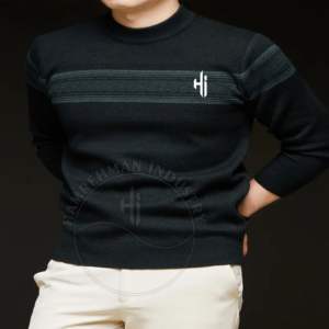 Sweat-shirt à demi-zip pour homme sur mesure de haute qualité, en molleton doux, couleur unie, poche d'hiver, 330g, respirant - Product Image 4