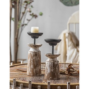 Vente chaude de haute qualité fer métal pilier lanterne bocaux taille personnalisée bougeoirs pour la décoration intérieure pâques et noël salon - Product Image 3