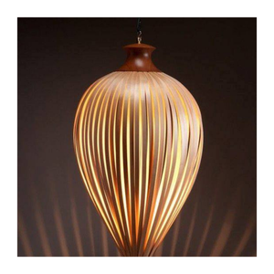 โคมไฟไม้ไผ่สานธรรมชาติพร้อมพื้นผิวที่สะอาด-โคมไฟระย้าที่ทันสมัยสำหรับการตกแต่งภายในเชิงพาณิชย์ที่อยู่อาศัยและบูติก - Product Image 3