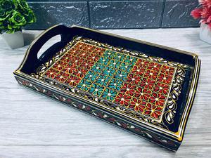 Bandeja de Servicio de Madera MDF con Recubrimiento de Esmalte, Diseño para Hoteles y Restaurantes, Utensilios de Cocina, Bandeja de Mesa de Alta Calidad - Product Image 3