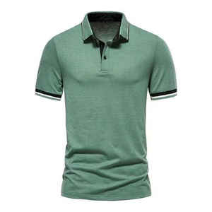 Ropa de calle de alta calidad, Polo cómodo para hombre, Camiseta deportiva, venta al por mayor, ropa de manga corta para hombre, camisetas Polo de talla grande personalizadas - Product Image 1