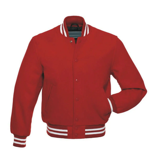 Vente en gros de veste de baseball Letterman Varsity personnalisée pour hommes avec manches en cuir respirant grande taille saison estivale - Product Image 5