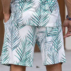 Recién llegado, pantalones cortos informales y camiseta de manga corta para hombre, conjunto de estilo callejero moderno para el verano - Product Image 6