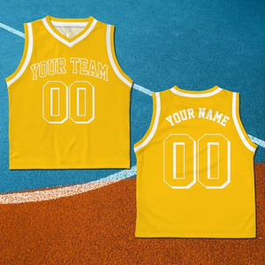 Maillots de basket-ball en maille à séchage rapide réversibles unisexes pour hommes légers de qualité supérieure - Product Image 5