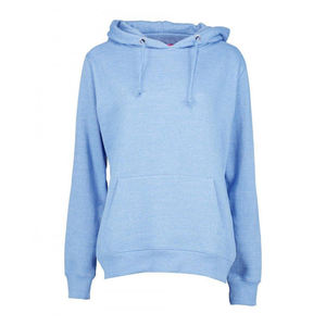 Sudadera con capucha de material suave personalizada a granel para mujer con cremallera, Jersey, sudadera por encima, sudaderas con capucha de algodón transpirable de lana azul - Product Image 4