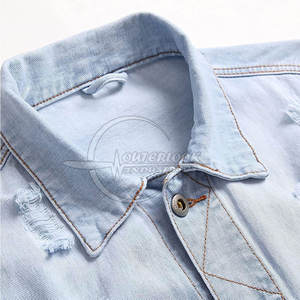 Vente en gros de vestes en jean pour hommes Qualité supérieure Vestes en jean pour hommes fabriquées au Pakistan Conception personnalisée - Product Image 6