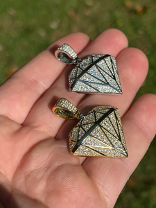 Colgante de Moissanita en Forma de Diamante en Plata de Ley 925, Estilo Hip Hop, Lujoso, para Hombre y Mujer - Product Image 3