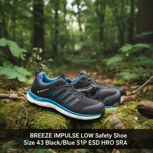 Calzado de Seguridad BREEZE IMPULSE LOW Talla 43 Negro/Azul S1P ESD HRO SRA - Product Image 3