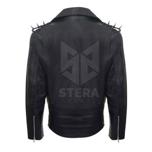 Chaqueta de Cuero para Hombre, Cálida y Transpirable para Invierno, con Cuello Alto, de Piel de Vaca, Impermeable, Ecológica, para Uso Casual, a Precio Razonable - Product Image 3