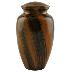 Classic Top Dome <b>Adult</b> Aluminium Cremation Urns Modern Style Metal Funeral Urns With <b>Sticker</b> Finished For Human Ashes - Product Image 2