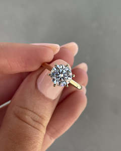 Halo Moissanite Diamond Anillo de compromiso Mujeres 925 Plata Oro Rosa IGI Certificado Anillo de Bodas de lujo para ocasiones de fiesta - Product Image 3