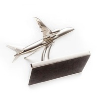Mini avion moderne en aluminium argenté pour la maison et le bureau Décoration de Noël Dessus de table Objets d'art Fini Décor tendance