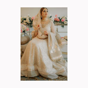 Vente en gros d'usine Haldi Yellow Lehenga Choli pour les femmes pour mariage et fête du Pakistan - Product Image 4