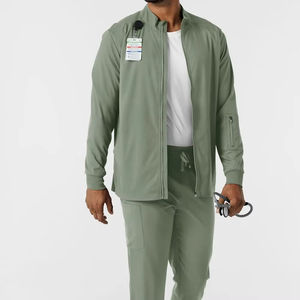 Vêtement médical de qualité supérieure, personnalisé, confortable, fin, pour hôpital, dentiste, salon, uniforme pour hommes, veste de travail, vente en gros 2025 - Product Image 1