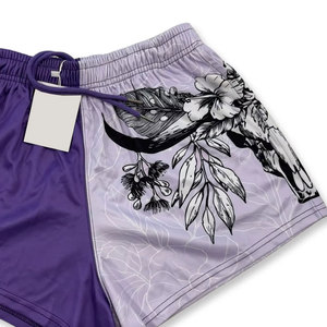 Shorts de rugby personnalisés en polyester de haute qualité, avec votre propre logo, poche zippée, sublimation - Product Image 2