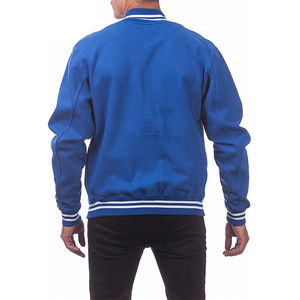 Blouson Bomber Homme 2025 – Couleur Unie, Polyester, Col Montant, Poches Latérales, Style Urbain, Coupe-Vent, Écologique - Product Image 4