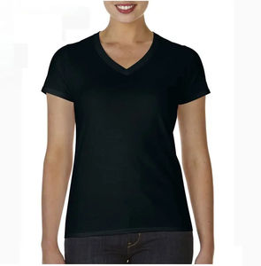 Venta al por mayor 100% algodón Mujer cuello redondo Camiseta Casual manga corta ODM camiseta ecológica precio barato OEM personalizado 2025 - Product Image 3