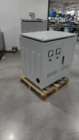 Transformateur sec triphasé basse tension 75 kVA, boîtier métallique, bobine en aluminium à double enroulement, 440-460-480V/208(120)V