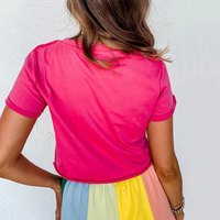 Summer Fashion Wear Women Short Sleeve Crop Top Best Design Good Material Women T Shirt Crop Top