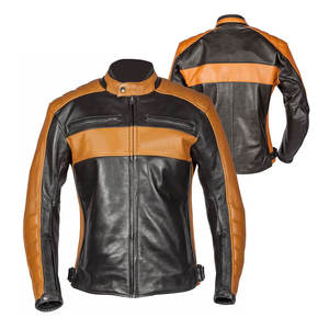 Chaqueta de Cuero para Hombre, Fabricada en Pakistán, al por Mayor, Transpirable, Impermeable, de Alta Calidad, Chaqueta de Motociclista a la Moda - Product Image 4