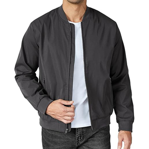 Vestes de bombardier de vol à fermeture éclair softshell épaisses personnalisées pour hommes, vêtements de sport chauds et décontractés pour la randonnée en plein air et le jogging, support respirant - Product Image 1