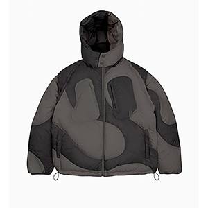 Chaqueta acolchada hecha a medida de peso pesado para hombre, abrigo con logotipo de goma de alta calidad, decoración con botones, relleno de algodón de talla grande, nuevo diseño - Product Image 1