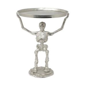 Calice en bronze antique, crâne gothique, gobelet médiéval, décoration d'horreur pour les fêtes d'Halloween et les bars à thème, installation facile sur table. - Product Image 3