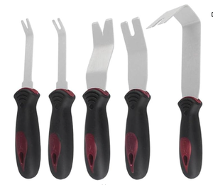 Diğer araç aletleri 5 adet paslanmaz çelik gözetlemek aracı Set otomatik kapı paneli Trim döşeme klip sökücü kiti araba araçları için - Product Image 1