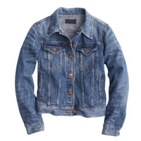 Veste en jean unisexe personnalisée, formelle et décontractée, style streetwear vintage, avec motif patchwork brodé, effet vieilli et délavé à la pierre, boutonnée