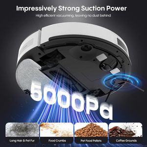 Slimme Robotstofzuiger Met Lds-Laser Voor Huishoudelijk Gebruik Aspiradora Die Dweilt En Zelflegende Vuilnisbak Op Batterijen Heeft - Product Image 2