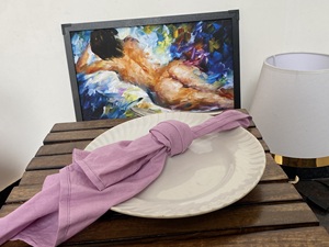 100% coton rose serviette réutilisable faite à la main nappe zéro déchet pour les dîners de tous les jours et de mariage - Product Image 3