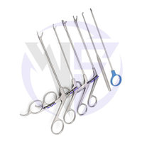 Kit d'entraînement arthroscopique du genou en acier inoxydable : Poussoir de nœuds, Pince à fil, Coupe-suture, Sonde – Éducation médicale et compétences chirurgicales