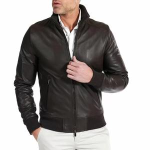 Chaqueta de cuero de invierno para hombre de calidad superior de tendencia superior patrón sólido alto diseño moda nuevo estilo Casual suministro al por mayor - Product Image 2
