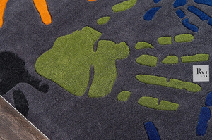 Tapis moderne en peluche de luxe fait à la main en laine tapis tufté à la main conception de tache taille personnalisée pour la maison salon ensembles de tapis de sol - Product Image 2