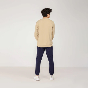 Pull-over en coton brodé avec logo personnalisé Pull-over à col rond avec peinture bouffante Sweat-shirt pour hommes ODM à bas prix Fourniture pour l'hiver - Product Image 4