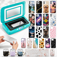 Machine de transfert thermique 3D par sublimation pour coques de téléphone, étuis d'écouteurs, claviers et souris, idéale pour les magasins de téléphonie mobile et d'accessoires