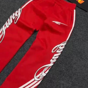 เสื้อยืดและกางเกงขายาวผู้ชายชุดเซ็ตสองชิ้น ผ้าฝ้าย 100% คุณภาพสูง พิมพ์โลโก้ได้ตามต้องการ ทรงโอเวอร์ไซส์ เหมาะสำหรับฤดูร้อน เอวยางยืด - Product Image 2