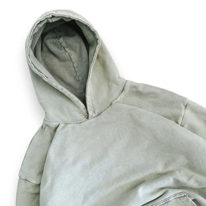 Sweat-shirt à capuche pour homme en coton 100% lourd, délavé à l'acide, effet délavé, avec logo personnalisé - Product Image 5