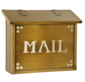 Mailbox for Rent Payments Shiny Polished <b>Outdoor</b> Decor Mail Keys Cash and Checks House Door Mount Locking Drop <b>Box</b> - Product Image 1