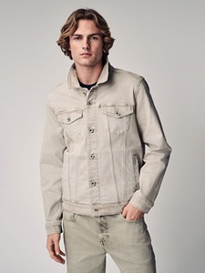 Chaqueta de mezclilla de gran tamaño para hombre, ropa de abrigo informal transpirable a prueba de viento de algodón 100% con logotipo frontal personalizable - Product Image 2