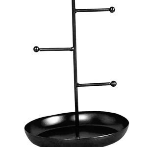 ถาดเครื่องประดับโลหะหรูหราพร้อมการตกแต่งที่สมบูรณ์แบบสำหรับการแสดงต่างหูสร้อยคอสร้อยข้อมือและเครื่องประดับหรูหรา - Product Image 1