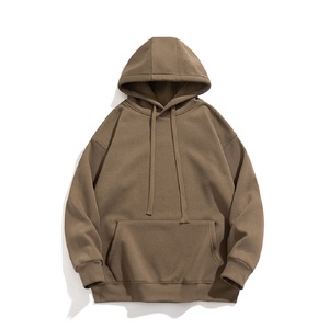 Men's Solid Color Puff Printing Hoodie <b>Sweatshirt</b> Full Custom Made Autumn Winter Clothing Oversized Hoodie - Product Image 4