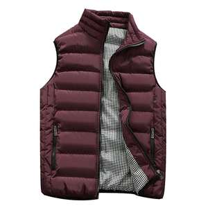 Veste matelassée sans manches légère de style décontracté à col montant et fermeture éclair pour hommes et femmes, veste rembourrée élégante à capuche pour l'extérieur - Product Image 2