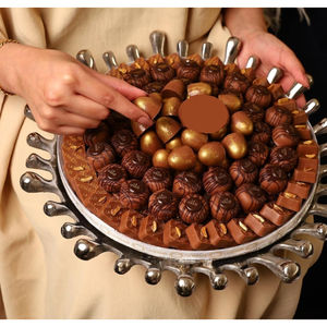 Finest Quality Gold Metal Bowl Antique Round Shape Table Top Decoration Chocolate Bowl <b>Sweets</b> Candies Serving Bowl On-Sale - Product Image 3