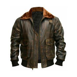 Chaqueta de Aviador para Hombre de Piel de Oveja con Forro Grueso y Suave de Borrego para un Calor Confiable y una Experiencia Premium de Invierno - Product Image 2