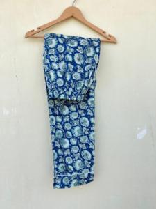 ชุดนอนผ้าฝ้าย100% พิมพ์ลายดอกไม้ทำด้วยมือสไตล์อินเดียสำหรับผู้หญิงชุดสูทเดินเช้าแบบลำลองหรูหราหรูหราสำหรับวันหยุดฤดูร้อนฤดูใบไม้ร่วง - Product Image 2