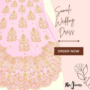 Nouveauté 100% soie organique Satin Jacquard Style tissu pour femmes somalien mariée Dirac robe de mariée perlée Costume - Product Image 5