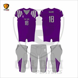 Uniforme de football américain en polyester à séchage rapide de haute qualité pantalon de football uni respirant conception équipement d'origine vente en gros - Product Image 4