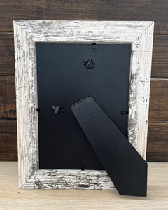 Cadre photo en bois blanc fait à la main cadre de décoration vintage en bois massif marron pour table ou affichage mural - Product Image 5